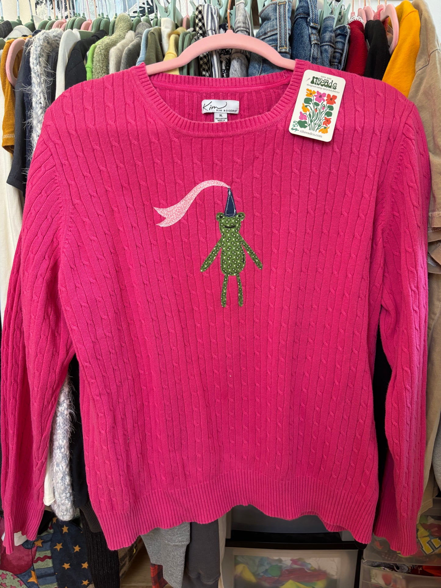 princess frog sweater (women’s xl)