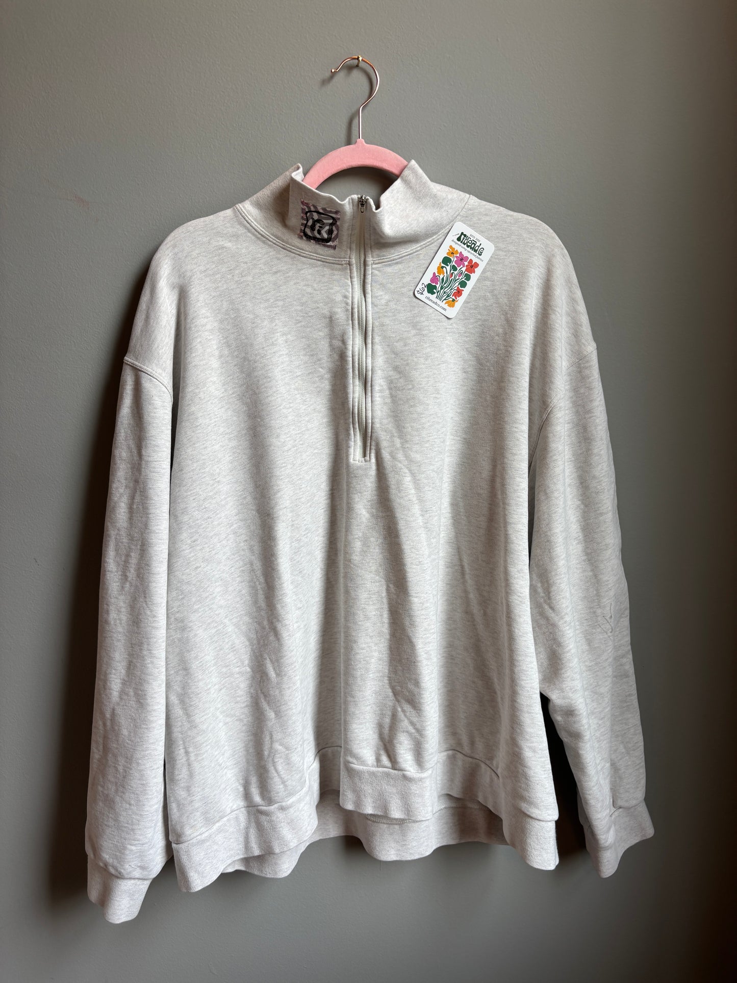 dump him lululemon 1/4 zip (womens 2xl)
