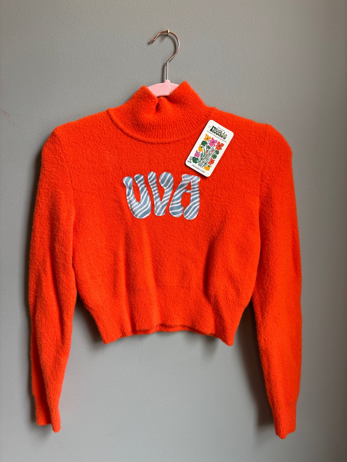 uva mock neck sweater (womens s)