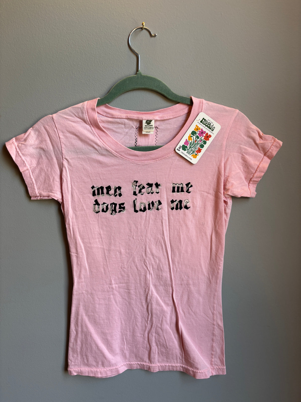 men fear me dogs love me (womens small)