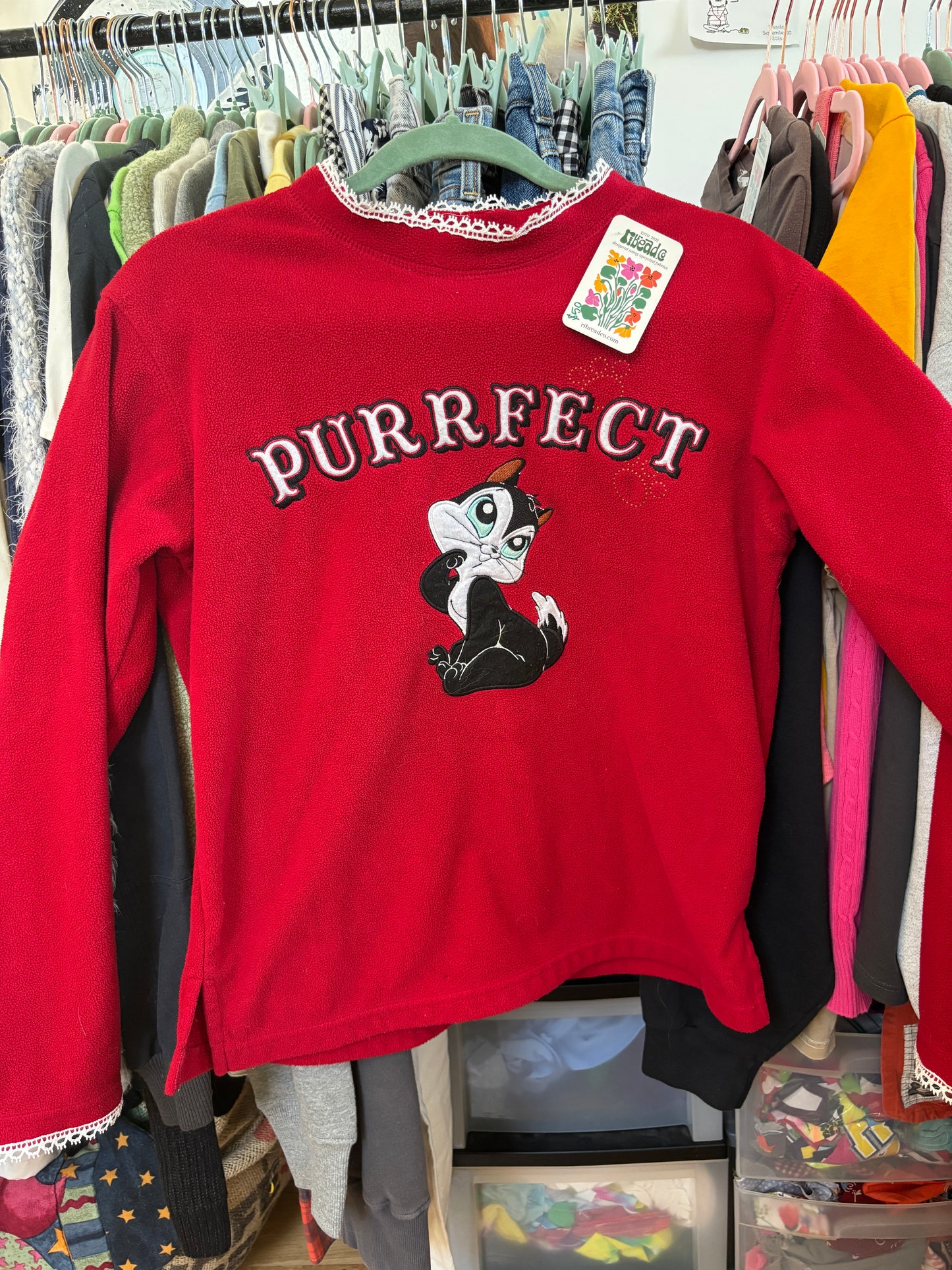 purrfect fleece (womens l)