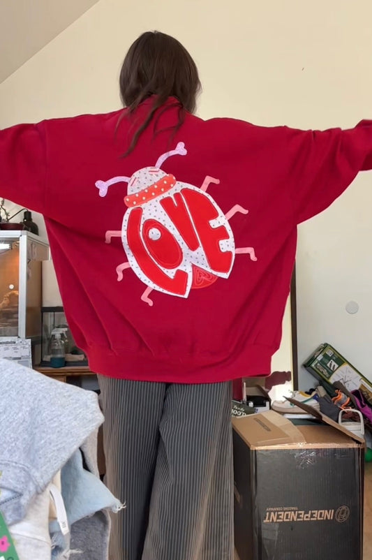 love bug cardigan (l)