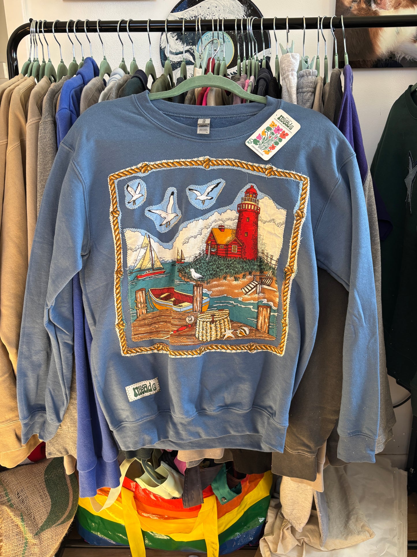 seaside landscape crew (unisex s)