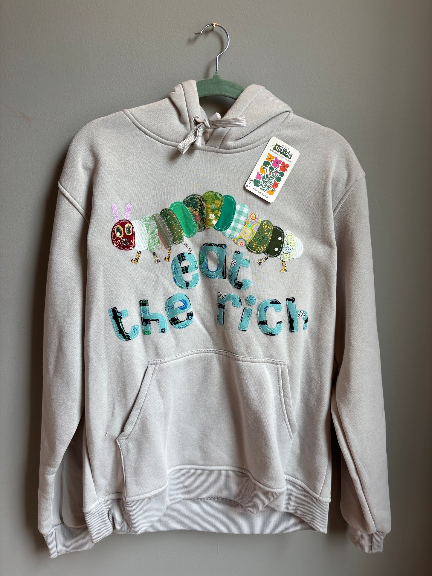 eat the rich hoodie (unisex l)