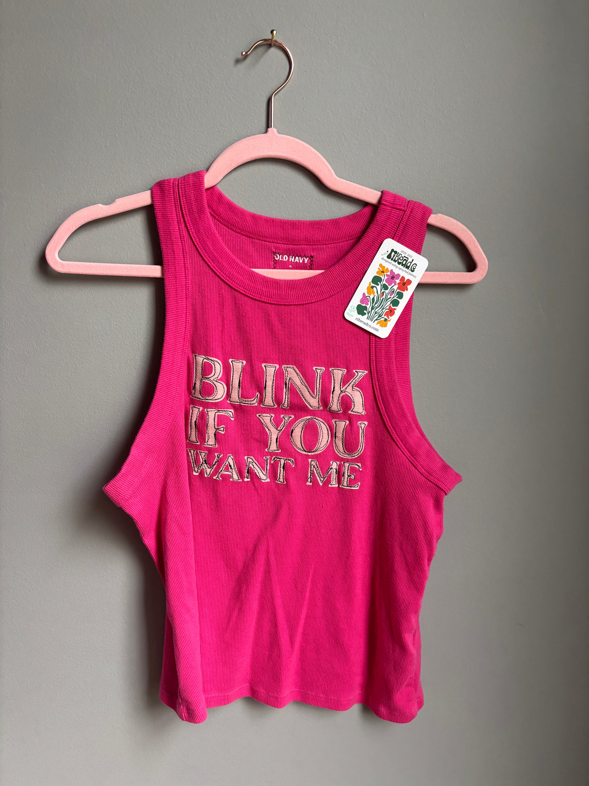 blink if you want me tank (womens xl)