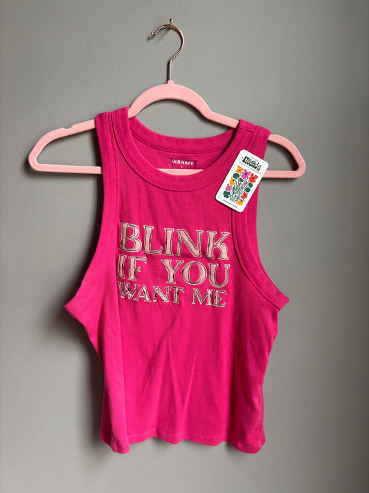 blink if you want me tank (womens xl)
