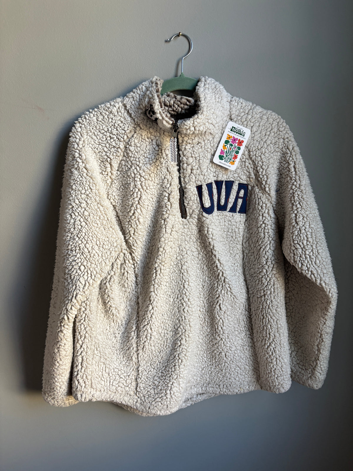 uva sherpa 1/4 zip (womens l)